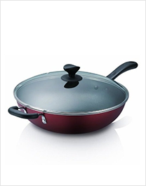 炫彩易洁不粘炒锅(珠光红色)